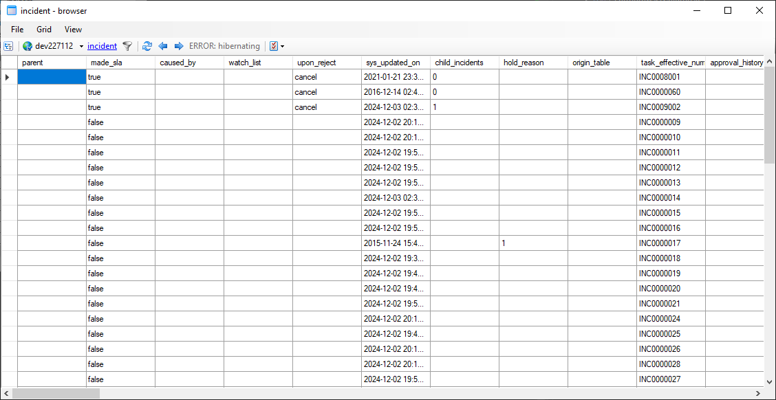 Browes tables of linked server